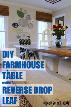 میز DIY |  میز خانه مزرعه DIY |  مبلمان DIYS |  میز ناهار خوری درست کنید |