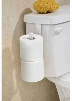 نگهدارنده کاغذ توالت InterDesign Classico برای ذخیره سازی حمام ، بیش از مخزن ، مروارید سفید - Walmart.com