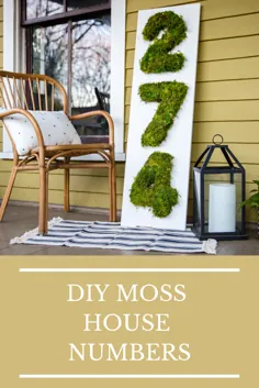 Moss It Up: شماره های خانه DIY Moss