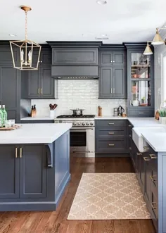 تغییر رنگ رنگ کابینت های آشپزخانه می تواند انتقال را چشمگیر ...