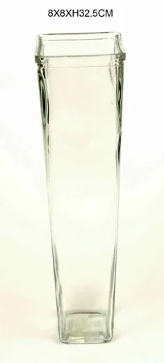 گلدان شیشه ای شفاف (FHVH008)