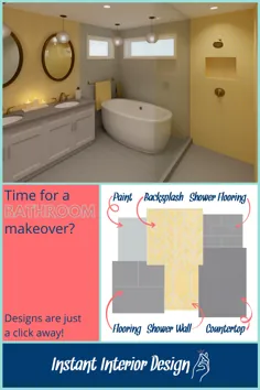 رنگ سرد حمام شماره 4 - طراحی داخلی فوری