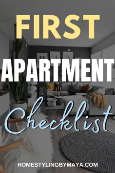 چک لیست ملزومات آپارتمان اول