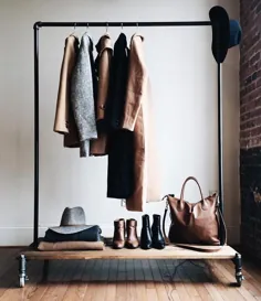 قفسه لباس صنعتی با سکوهای چوبی قابل جابجایی |  اتسی