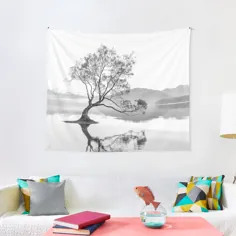 مناظر سیاه و سفید Wanaka Tree ملیله نیوزیلند توسط ind3finite