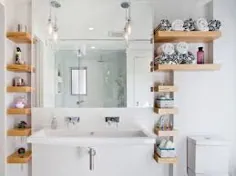 10 ایده ذخیره هوشمندانه برای حمام کوچک شما - خانه مربع اینچ