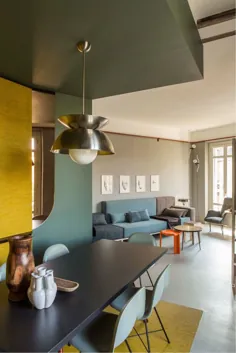 تفرجگاه آپارتمان - رنگ های زرد و خاکستری به یک نمای یکپارچهسازی با سیستمعامل واقعی می بخشد