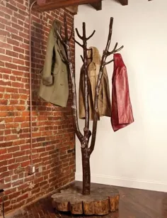 30 قفسه کت درختی DIY شخصی سازی ایده های ورودی با طراحی های الهام بخش