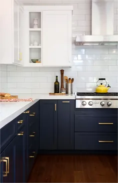 20 ایده رنگی زیبا برای کابینت آشپزخانه برای هر نوع