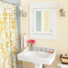 ایده های تزئین و طراحی حمام زرد
