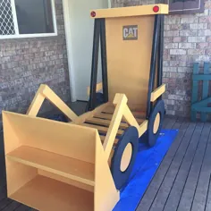Tractor Bed PLANS قالب pdf اندازه دوقلو برای یک اتاق خواب بچه |  اتسی