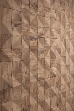 روکش های دیواری سه بعدی چوبی داخلی WAVES توسط Wonderwall Studios