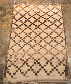 فرش دستباف فرش Vintage Beni Ourain فرش مراکش |  اتسی