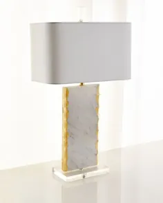 لامپ های Couture لامپ میز مرمر سفید