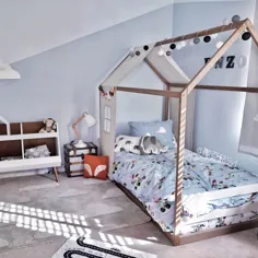 تختخواب کامل ایالات متحده با روکش و پنجره ملافه ، تختخواب بچه ها ، تخت طبقه مدرن ، تخت کودک چوبی ، قاب تخت خانه بازی ، تخت مونته سوری