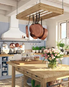 تور یک آشپزخانه به سبک کلبه اسکاندیناوی - زندگی در شهر و کشور
