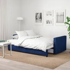 مبل خوابیده FRIHETEN ، آبی Skiftebo - IKEA