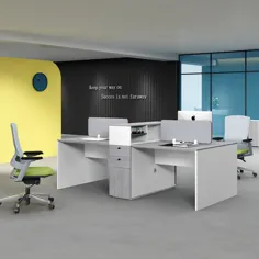 طراحی مدرن قیمت مناسب دفتر پارتیشن 4 ایستگاه کاری دفتر