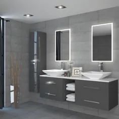 Sonix 1500 Glass Top Double Wall Hung Vanity Storage Unit Inc حوضچه ها و شیپور خاموشی ها به صورت آنلاین در شهر حمام خرید کنید