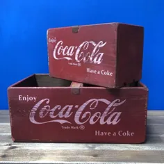 جعبه های چوبی ذخیره سازی کوکا کولا