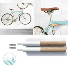 قلاب چوبی دوچرخه قفسه دوچرخه ذخیره سازی دوچرخه دیواری // |  اتسی