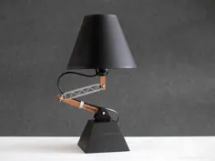 چراغ قابل تنظیم چراغ میز کار چراغ صنعتی سبک صنعتی |  اتسی