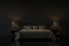 یک اتاق خواب تاریک برای خواب بهتر طراحی کنید