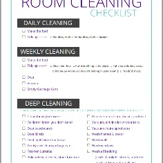 چک لیست تمیز کردن اتاق (برای نوجوانان و نوجوانان) - creationmaryshome.com