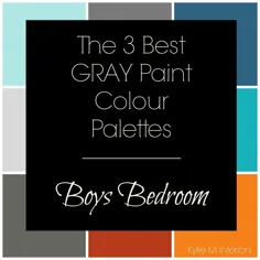 3 پالت رنگ خاکستری: اتاق خواب پسران (بنیامین و شروین) - Kylie M Interiors