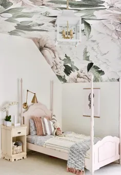 کاغذ دیواری سقف در اتاق خواب دختران