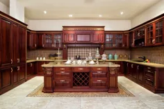 17 طرح آشپزخانه چوبی زرق و برق دار |  هنر خانه