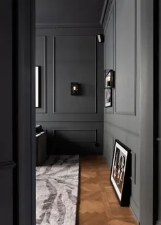 design طراحی زیبا از یک آپارتمان کوچک در سایه های تیره (56 متر مربع) ◾ عکس ◾ ایده ها ◾ طراحی