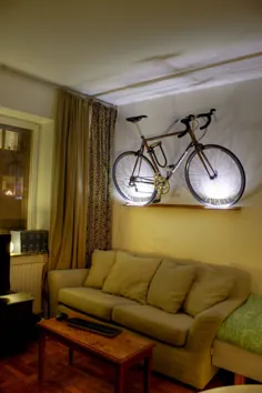 ذخیره سازی دوچرخه برای آپارتمان کوچک