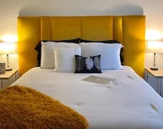 تختخواب سفارشی رومیزی رومیزی چرم Art3d PU تختخواب / مبل |  اتسی