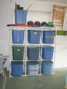This Momma Frugal: DIY Storage Box / Garage Organizer