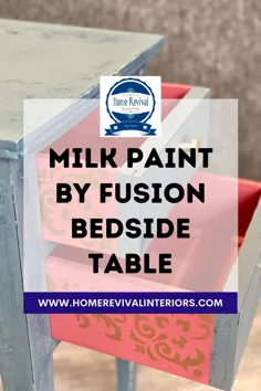 میز کنار تخت Milk Paint by Fusion - Home Revival Interiors