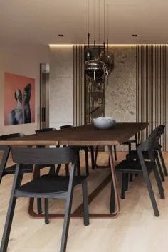 طراحی اتاق ناهار خوری مینیمالیستی توسط جانی مازاکو و استودیو