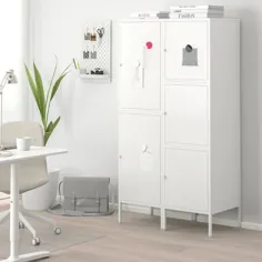 HÄLLAN ترکیب ذخیره سازی با درب ، سفید ، 35 3 / 8x18 1 / 2x65 3/4 ". افزودن به سبد خرید - IKEA