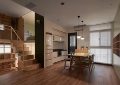 آپارتمان توسط هائو دیزاین دارای درب هایی به شکل خانه است