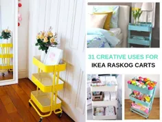 31 استفاده از واگن برقی خلاق Ikea Raskog برای هر اتاق در خانه شما