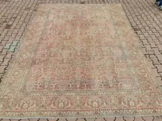 9.5x13.1ft / فرش بزرگ اوشاک / 9x12 فرش ایرانی / قرمز |  اتسی