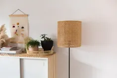 این آباژور DIY با استفاده از مواد عصا یک زیبایی مدرن است ، Boho |  Hunker