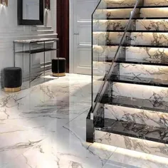 طرح سفارشی راه پله سنگ مرمر سفید بژ داخلی در m.alibaba.com