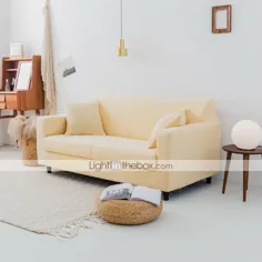 مبل راحتی کشسان روکش دار نرم و مقاوم در برابر کاناپه و قابل تنظیم مبل قابل شستشو مبلمان صندلی / صندلی عشق / سه نفره / چهار نفره / مبل L 2021 - 29.2 دلار آمریکا