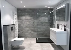 مدرن betonlook badkamer