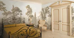Chinoiserie Scenic Panoramic Wallpaper Repeat Mural Home |  اتسی
