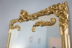 آینه طلائی تزئین شده DIY