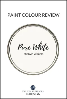 نقاشی نقد و بررسی رنگ: Sherwin Williams Pure White SW 7005 - Kylie M Interiors