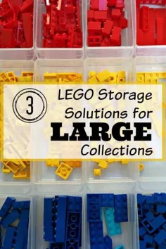 3 راه حل ذخیره سازی LEGO برای مجموعه های بزرگ