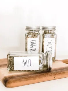 Rae Dunn Inspired Spice Labels |  اتسی